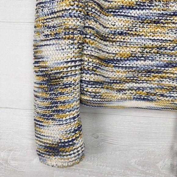 Theory Coella Knit Sweater Size Small Denim Mix Soft Chain Drawstring‎ Boatneck - Picture 4 of 16